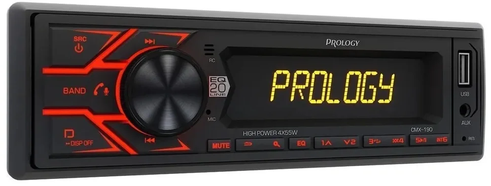 Автомагнитола Prology CMX-190 1DIN 4x55Вт v4.2 AUX 1 ПДУ (PRCMX190)
