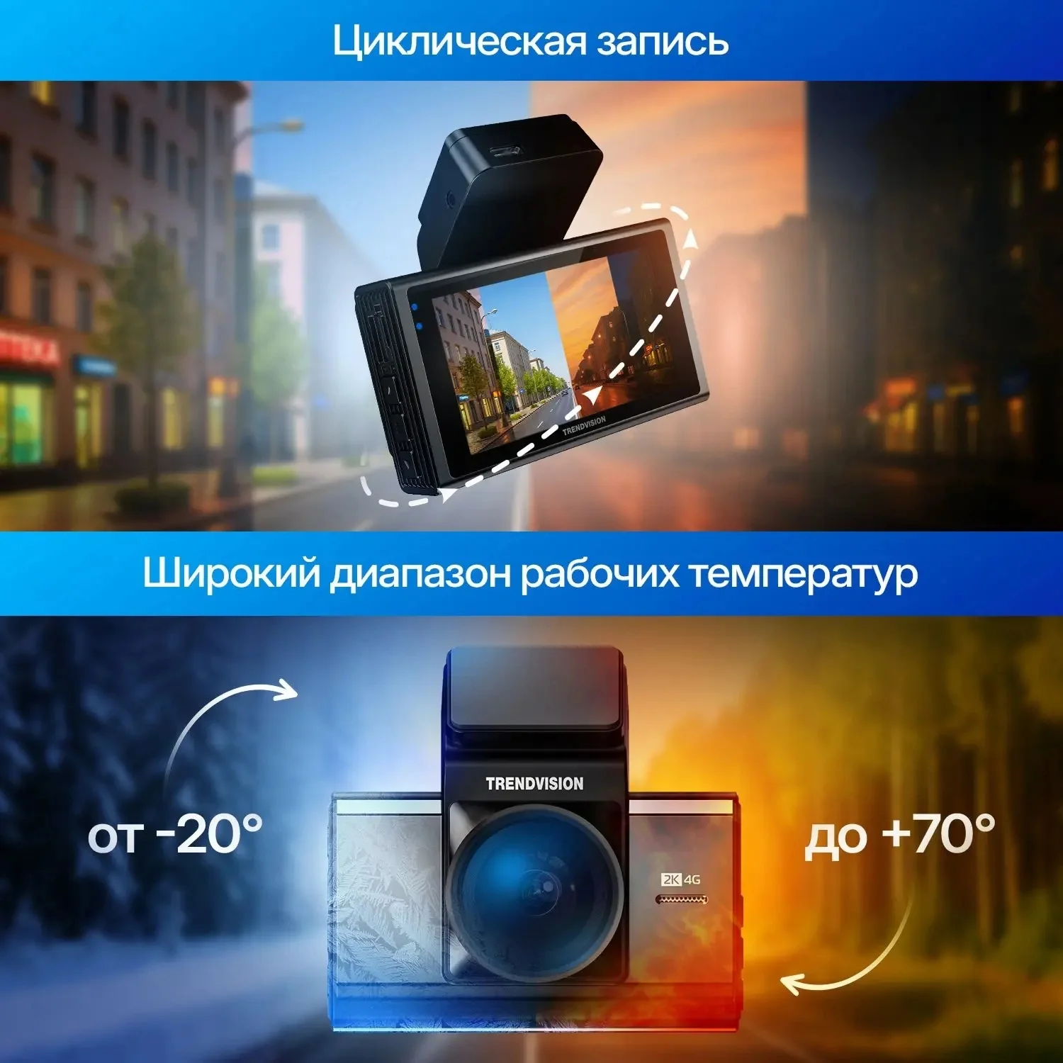 Видеорегистратор TrendVision Online Air 4G черный 1080x1920 1080p 160гр. GPS Allwinner V853
