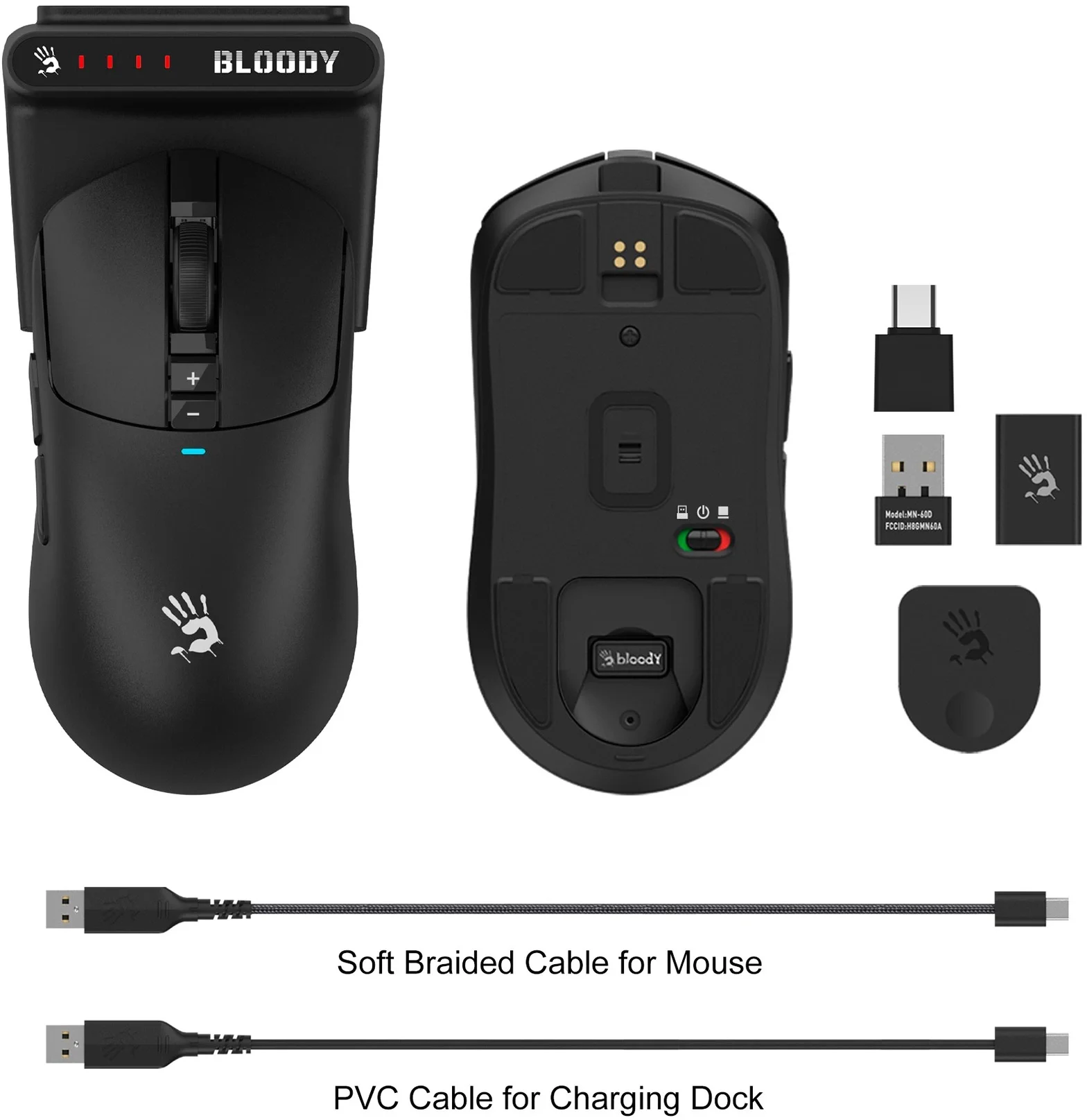 Мышь A4Tech Bloody R72 Ultra Duo Proxy Boom бежевый оптическая 20000dpi беспров. USB/USB-C 6but (R72 ULTRA DUO)