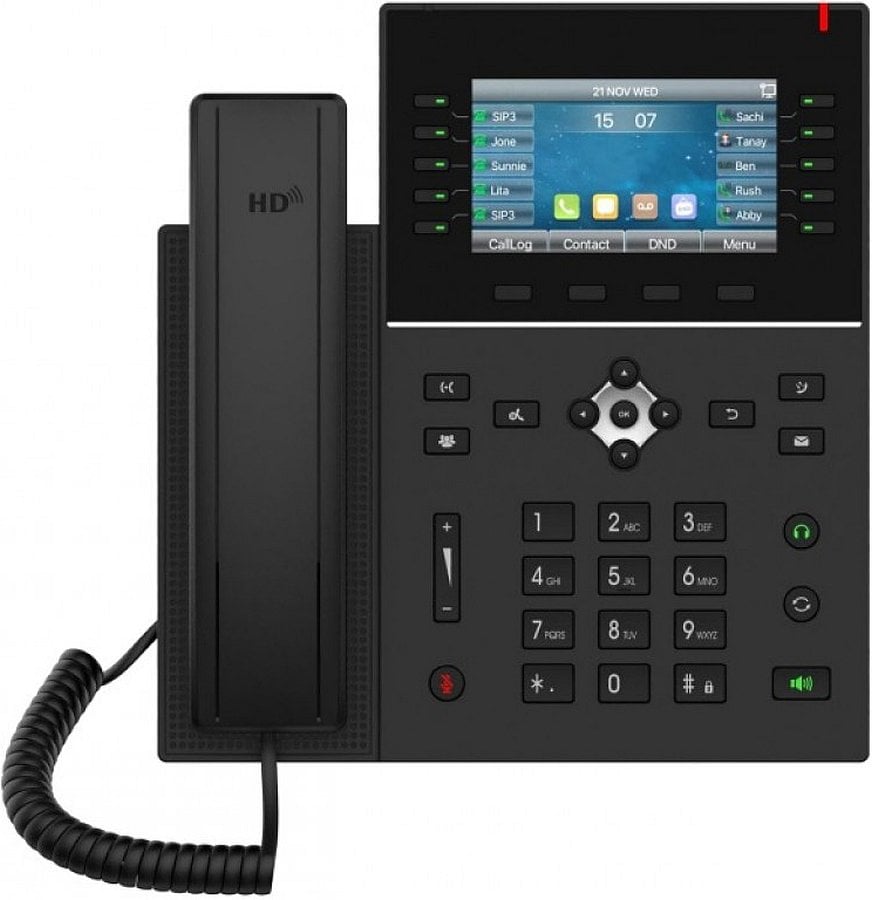 IP-телефон Fanvil J6, 20 линий SIP, 2×1GbE, PoE