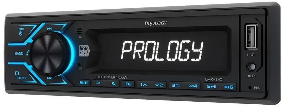 Автомагнитола Prology CMX-190 1DIN 4x55Вт v4.2 AUX 1 ПДУ (PRCMX190)