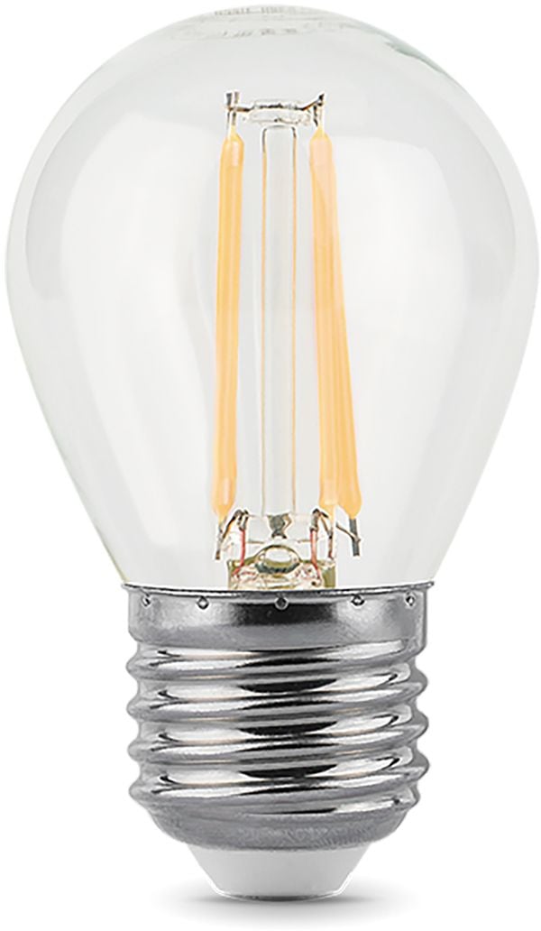 105802105 Лампа светодиодная Gauss Filament 5Вт цок.:E27 шар 220B 2700K  св.свеч.бел.теп. (упак.:1шт) ()