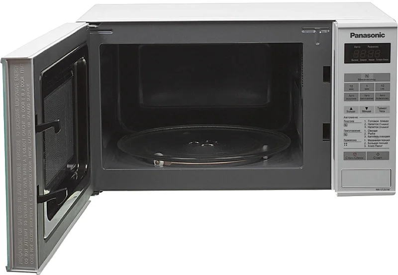Микроволновая печь Panasonic NN-ST251WZPE белый, 20 л, 800 Вт, переключатели - сенсор