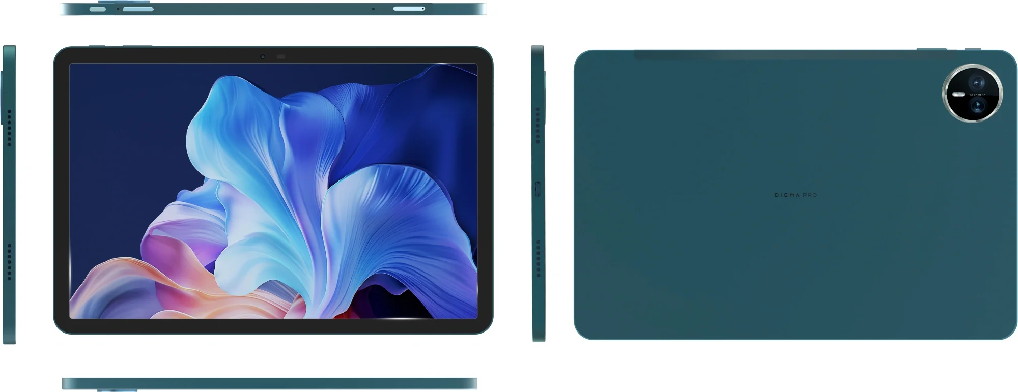 Планшет Digma Pro Eclipse T616 (2.0) 8C RAM8Gb ROM256Gb 11" In-Cell 1920x1200 4G Android 14 зеленый 20Mpix 8Mpix BT WiFi microSD 1Tb 8000mAh 400hrs
