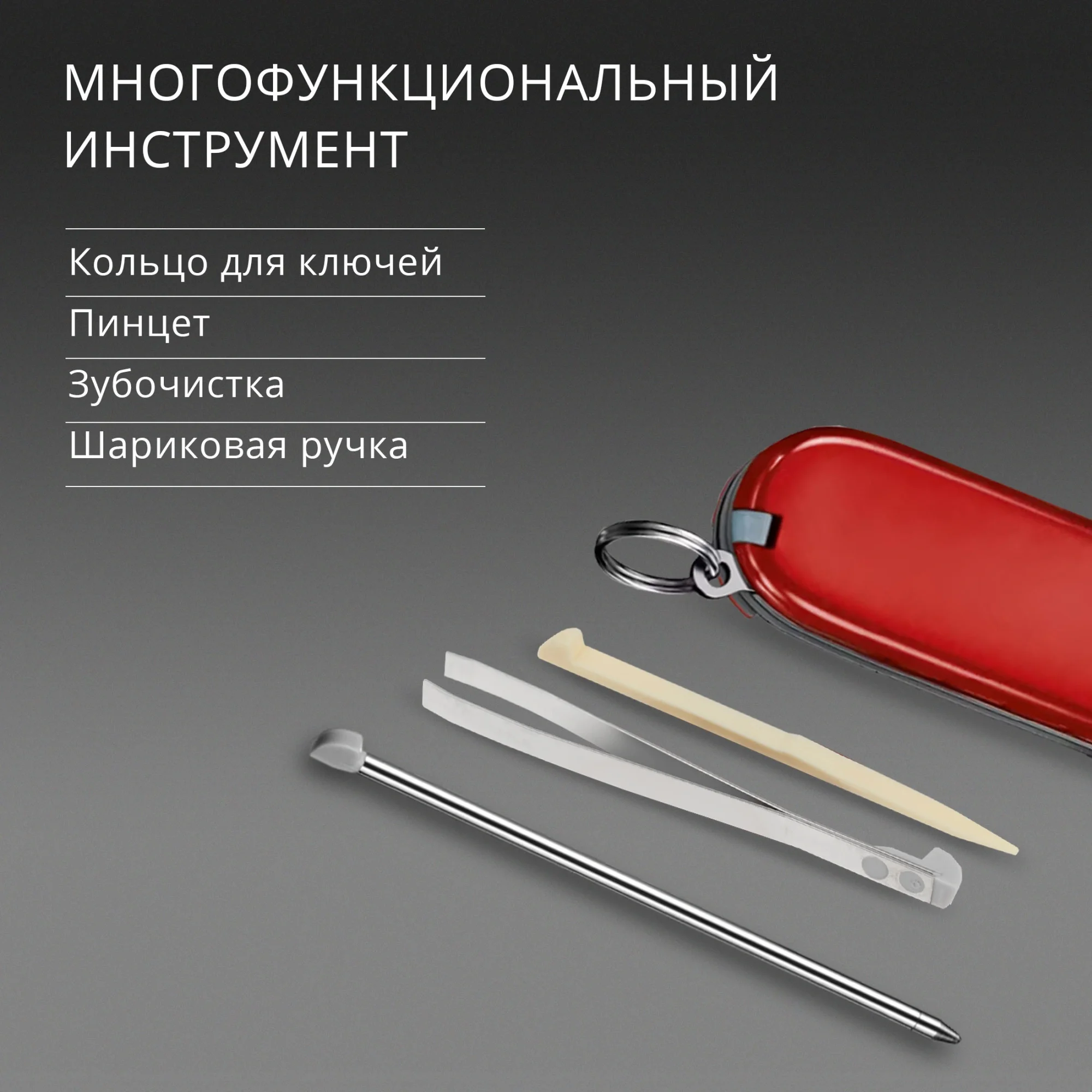 Нож перочинный Victorinox Companion (1.3909) 91мм 16функц. красный карт.коробка