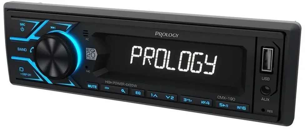 Автомагнитола Prology CMX-190 1DIN 4x55Вт v4.2 AUX 1 ПДУ (PRCMX190)