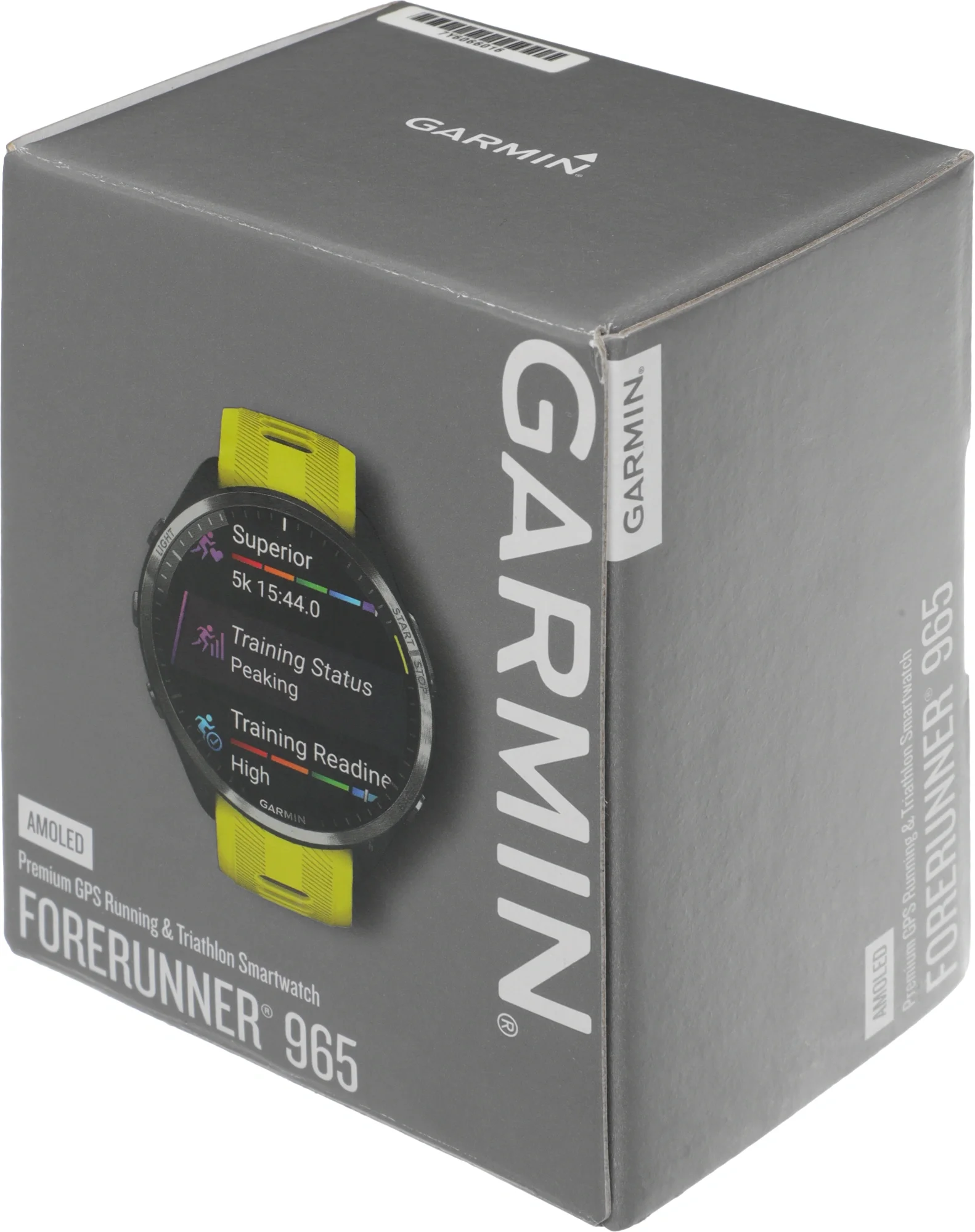 Смарт-часы Garmin Forerunner 965 47мм 1.4" AMOLED корп.черный рем.черный/желтый разм.брасл.:135-205мм (010-02809-12)