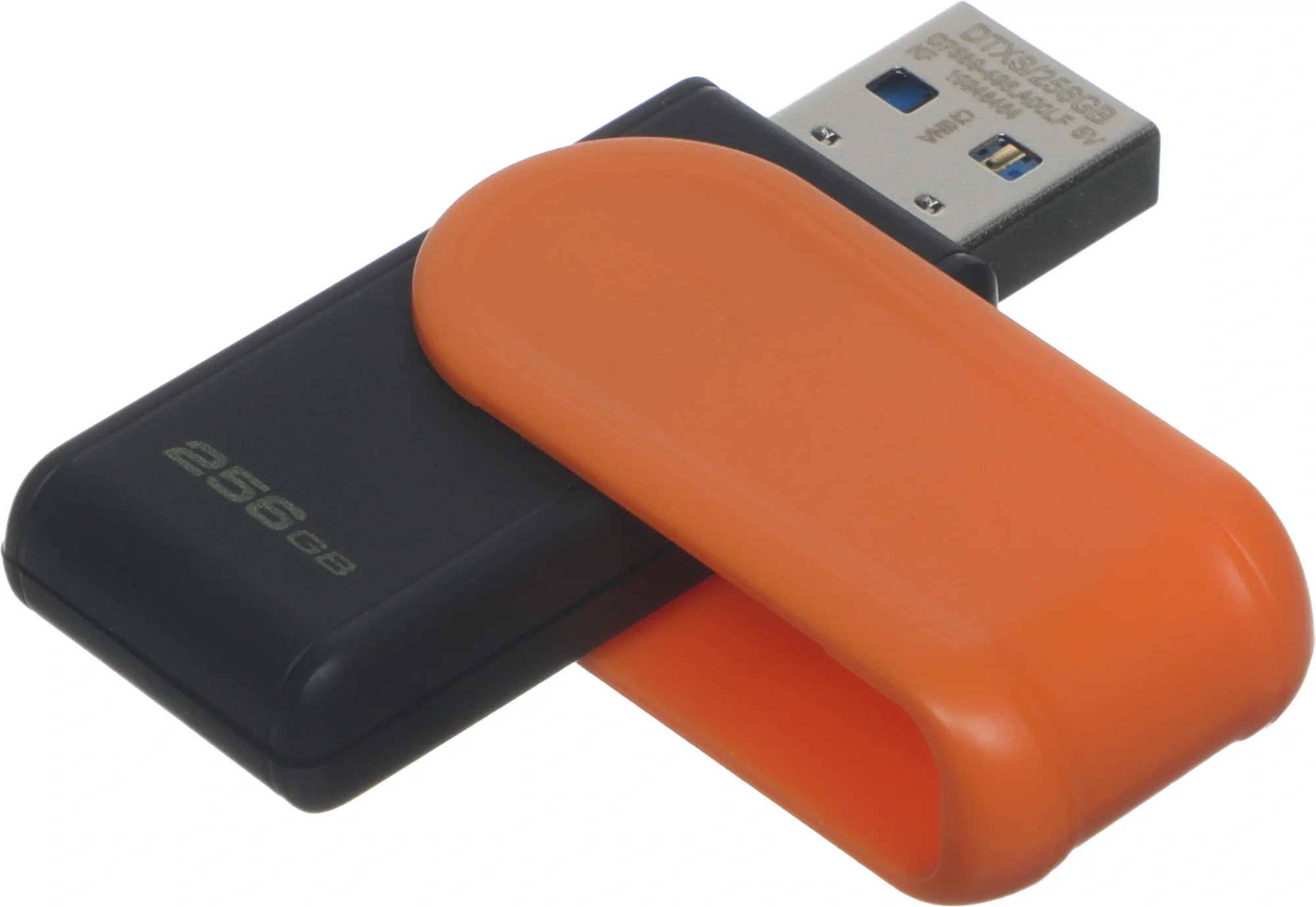 Флеш-накопитель 256GB USB 3.2 Gen 1 DataTraveler Exodia S (Black + Black)/ Kingston 256GB USB 3.2 Gen 1 DataTraveler Exodia S (Black + Black)