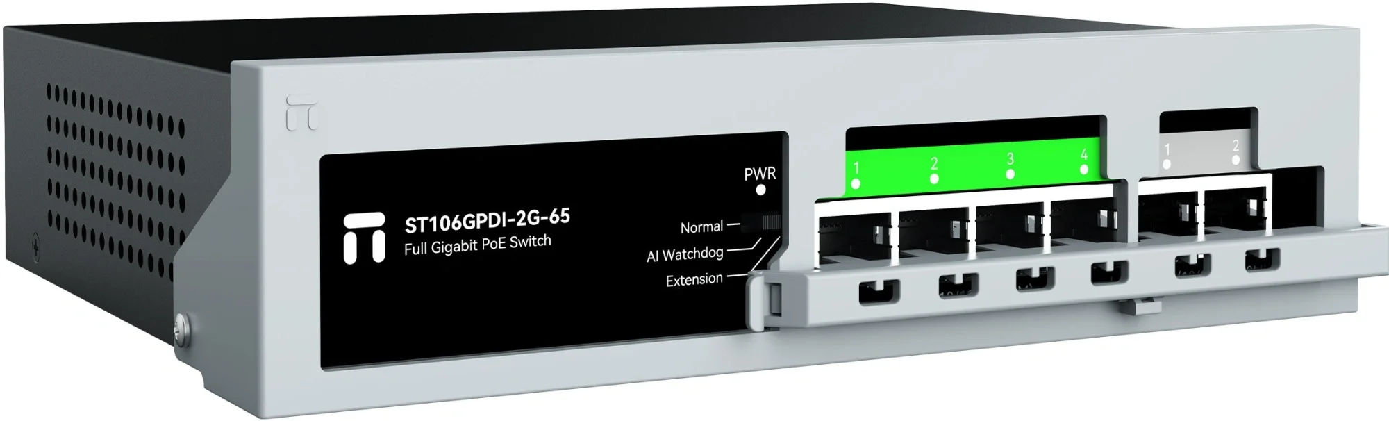 Коммутатор Netis ST106GPDI-2G-65 (L2) 6x1Гбит/с 4PoE+ 55W неуправляемый