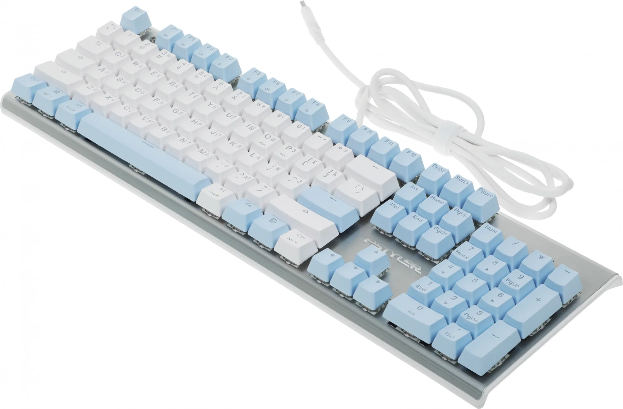 Клавиатура A4Tech FS100 механическая синий USB for gamer LED кабель 1.8м