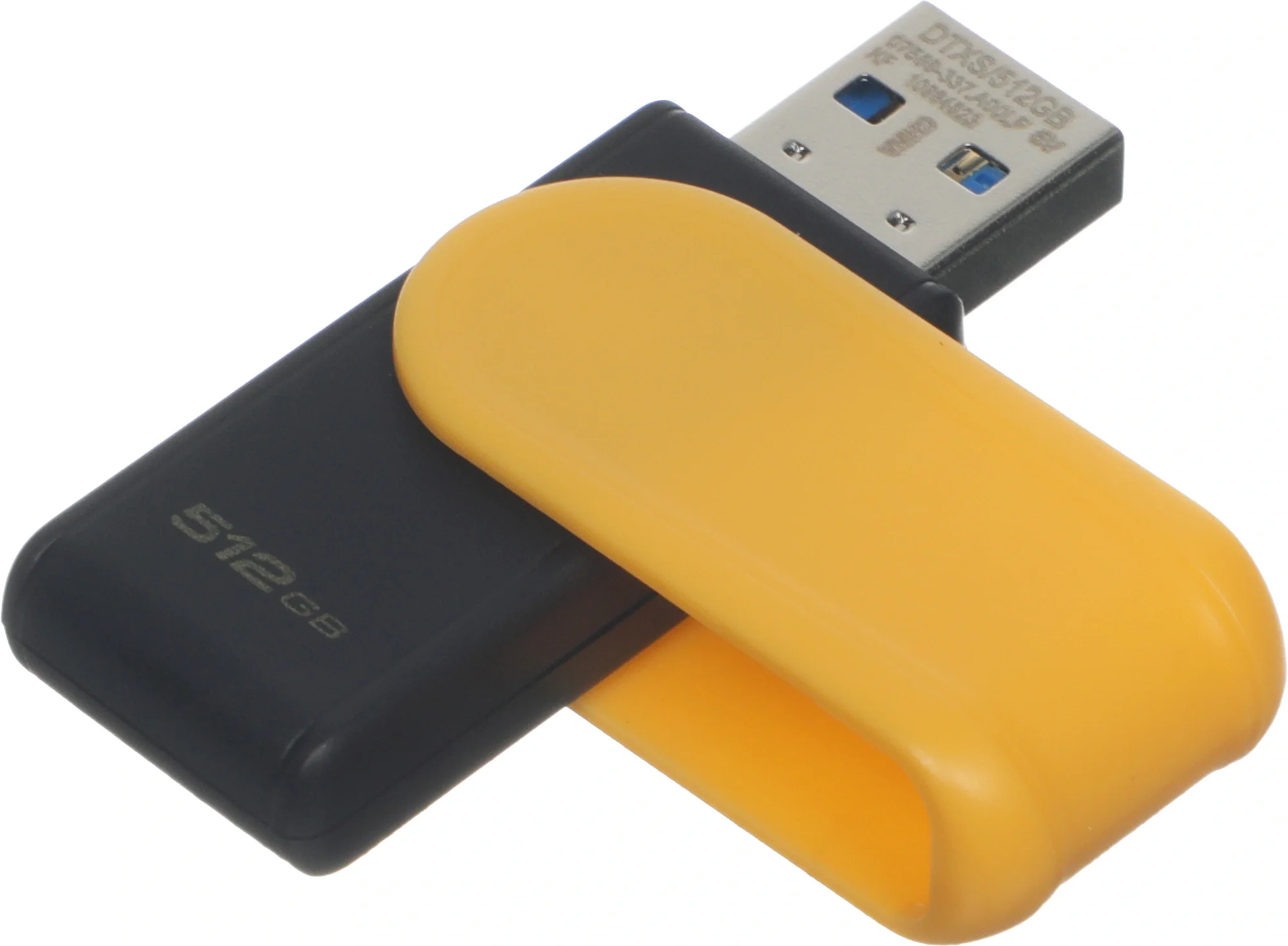 Флеш-накопитель 512GB USB 3.2 Gen 1 DataTraveler Exodia S (Black + Black)/ Kingston 512GB USB 3.2 Gen 1 DataTraveler Exodia S (Black + Black)