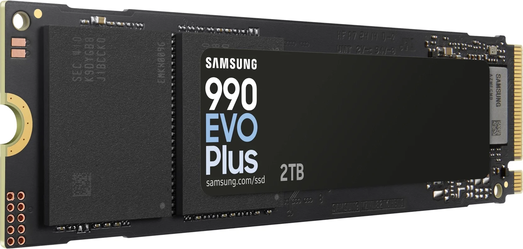 Твердотельные накопители/ Samsung SSD 990 EVO, 2000GB, M.2(22x80mm), NVMe 2.0, PCIe 4.0 x4, V-NAND TLC, R/W 5000/4200MB/s, IOPs 700 000/800 000, TBW 1200, DWPD 0.33 (12 мес.)