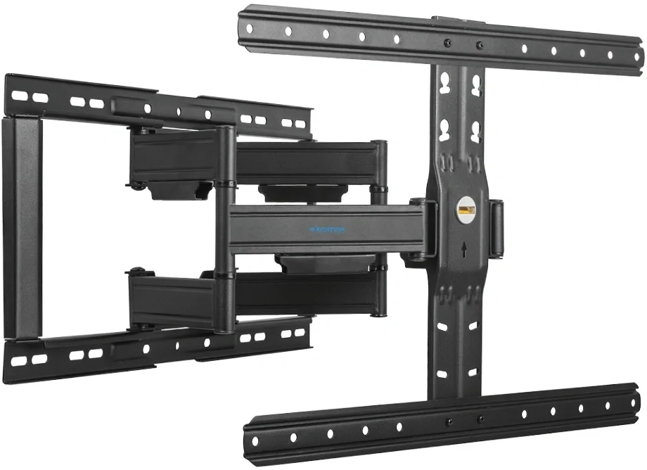 Кронштейн для телевизора Kromax Ultra Slim-102 черный, 3 шт/уп. Кр. стал. наст. для TV 32"-90", max 60 кг, накл. +5°-10°, пов. ±60° от ст. 23-415 мм, max VESA 600x400 мм.