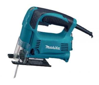 Макита Лобзики Makita 4328 Лобзик,в\рук, 450Вт,500-3100об\м,ход-18мм,рез-65мм,1.8кг,кор,маятн,стальн подошва