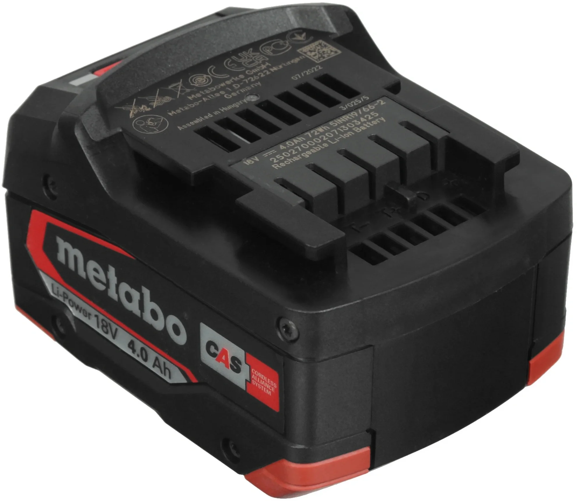 685050000 Батарея аккумуляторная Metabo Basic Set 4.0 (625027000) 18В 4Ач Li-Ion (З/У  в компл.) ()