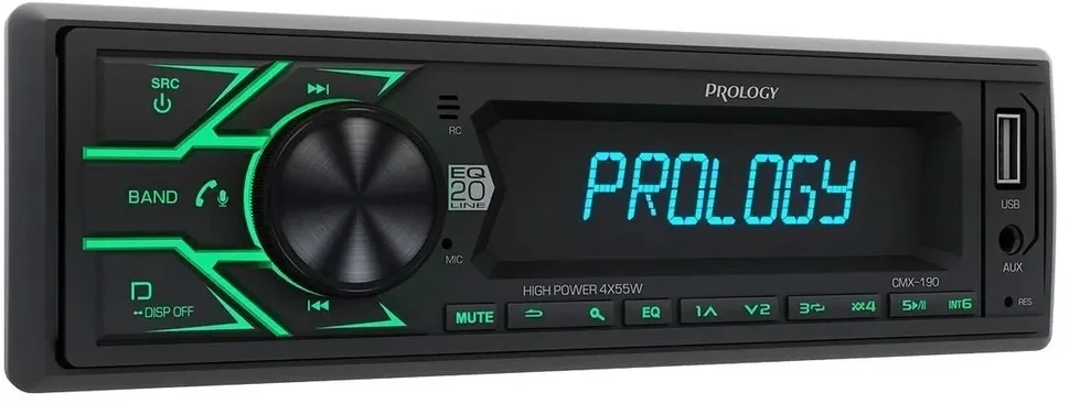 Автомагнитола Prology CMX-190 1DIN 4x55Вт v4.2 AUX 1 ПДУ (PRCMX190)