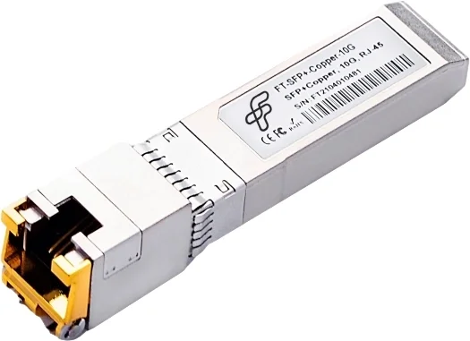 Трансивер SFP+ Future Technologies FT-SFP+-COPPER-10G, Модуль оптический FT-SFP+-Copper-10G (SFP+Copper, 10G, RJ-45)