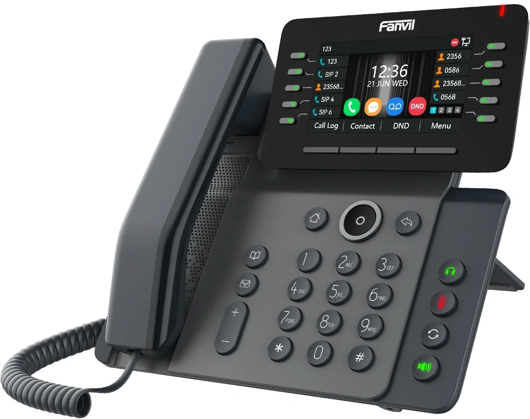 SIP-телефон Fanvil V65, 20 аккаунтов, 4.3" экран, PoE, Wi-Fi, BT