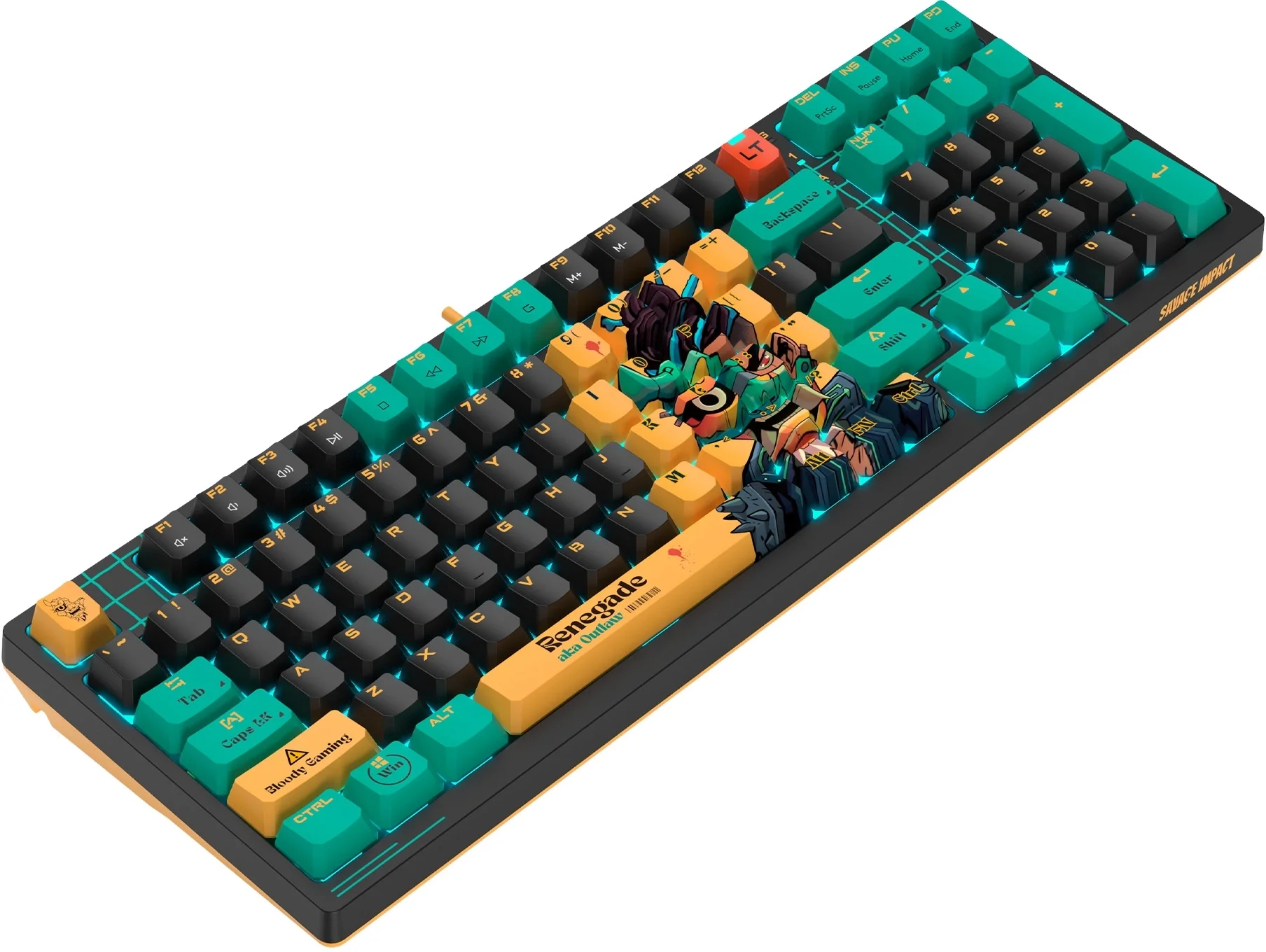Клавиатура A4Tech AT98 Proxy Boom бежевый/красный USB for gamer LED (AT98) кабель 1.8м
