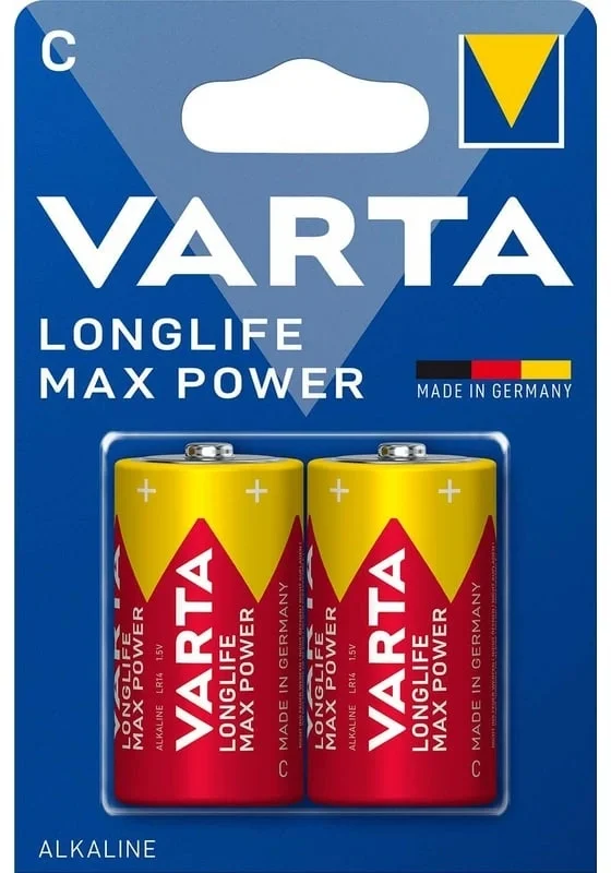 Батарейка Varta 04714101402, LongLife Max Power C, 2шт