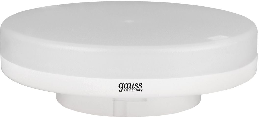 Лампа светодиодная Gauss Elementary 13Вт цок.:GX53 таблетка 220B св.свеч.бел.теп. Tablet (упак.:10шт) (83813)