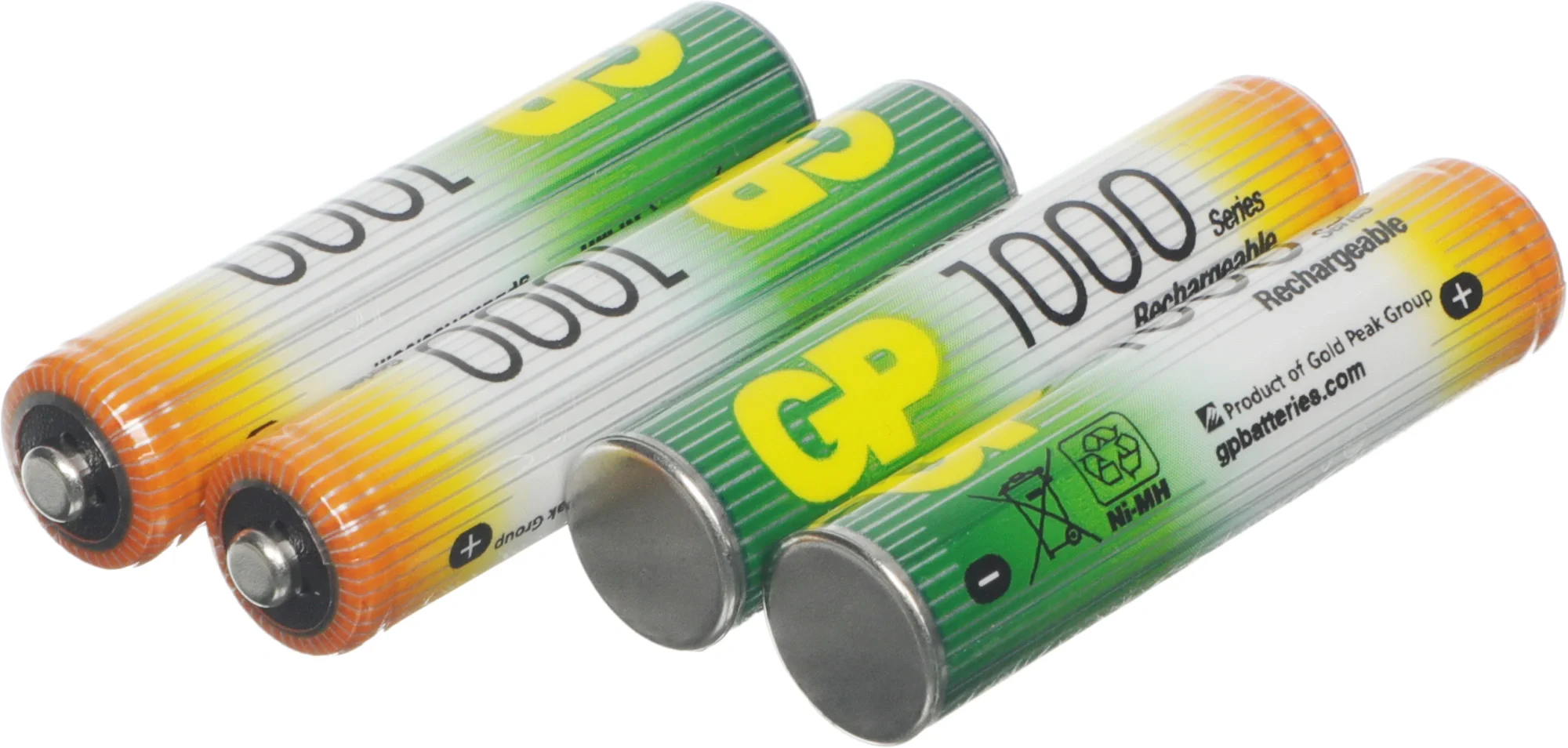 GP ReEnergy 100AAAHC AAA, емкость 930 мАч - 4 шт. в промо-упаковке 3+1(100AAAHC3/1RGY-2CRCB4) (4шт)