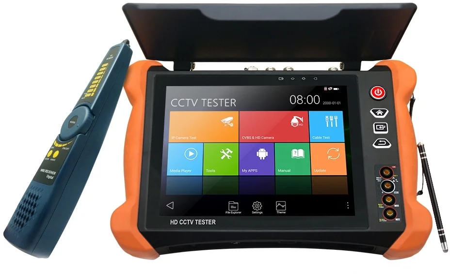 Универсальный монитор-тестер AHD/CVI/TVI/CVBS/SDI и IP-видеосистем/ Tezter TIP-HOL-MT-8 Универсальный монитор-тестер AHD/CVI/TVI/CVBS/SDI и IP-видеосистем. (Базовая модель + мультиметр + измеритель оптич. мощности + тестер оптич. линий + кабельный рефлектометр BNC + детектор кабельной трассы).
