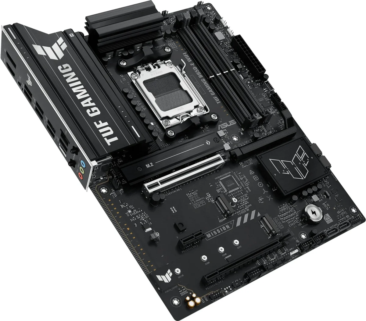 Материнская плата ASUS TUF GAMING B850-E WIFI, AM5, B850, 4*DDR5, 4*SATA, 3*M.2, 4*USB 3.2, 3*USB 2.0, Type-C, 3*PCIx16, 1*PCIx1, DP+HDMI, ATX; 90MB1L20-M0EAY0