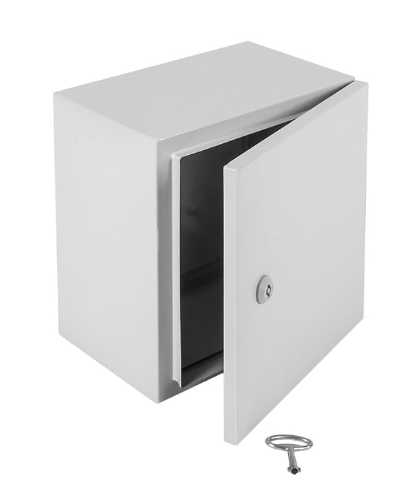 EMW-600.400.210-1-IP66 Шкаф электротехнический настенный Elbox EMW IP66 600х400х210 мм (ВхШхГ) дверь: металл корпус: металл цвет: серый