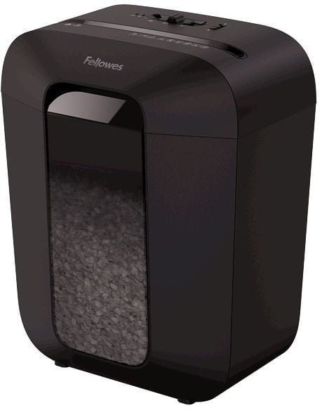 <097513> Уничтожитель бумаги Fellowes PowerShred LX50 (секр.P-4, перекрестный, 9 листов, 17 литров, скрепки/скобы/пл.карты) [FS-44060]