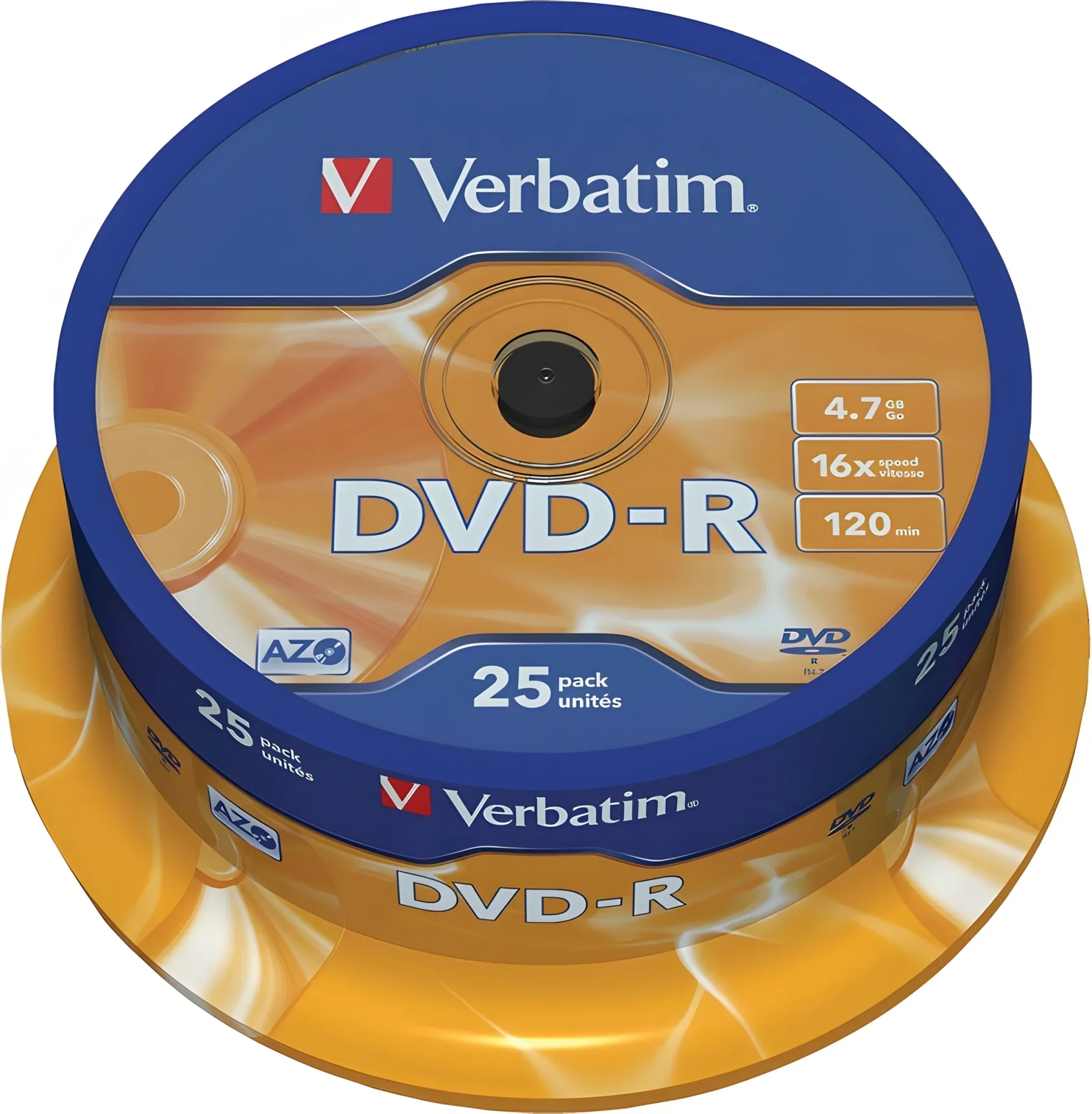 DVD-R Disc Verbatim   4.7Gb  16x  (уп. 25 шт) на  шпинделе (43522)