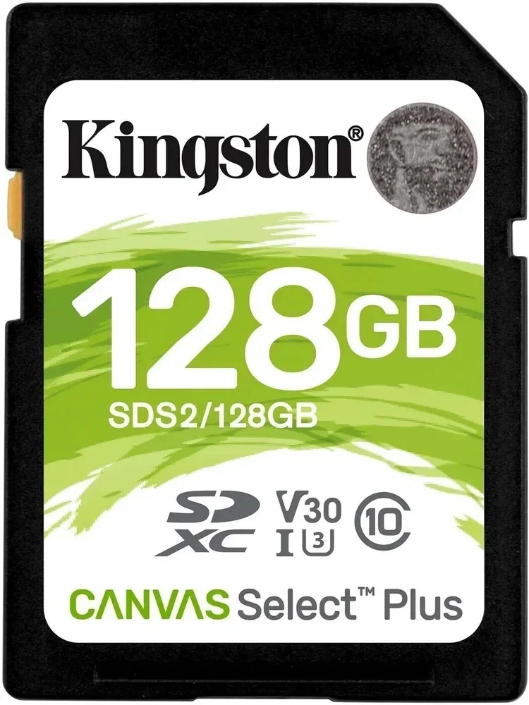 SecureDigital 128Gb Kingston SDS2/128GB {SDXC Class 10 UHS-I U3 Canvas Select Plus}