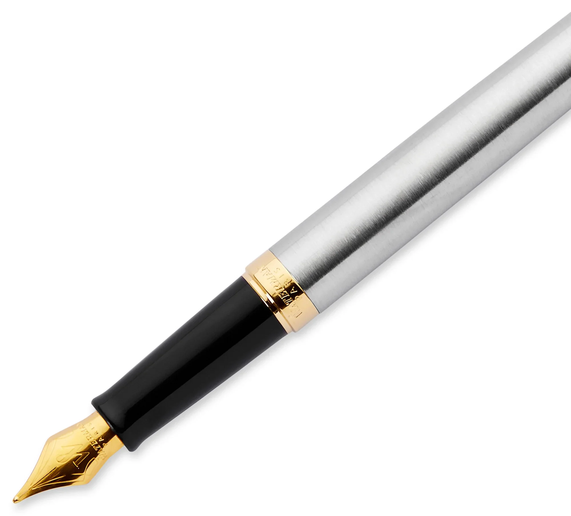 Ручка перьевая Waterman Hemisphere GT цвет чернил синий цвет корпуса серебристый (артикул производителя S0920310)