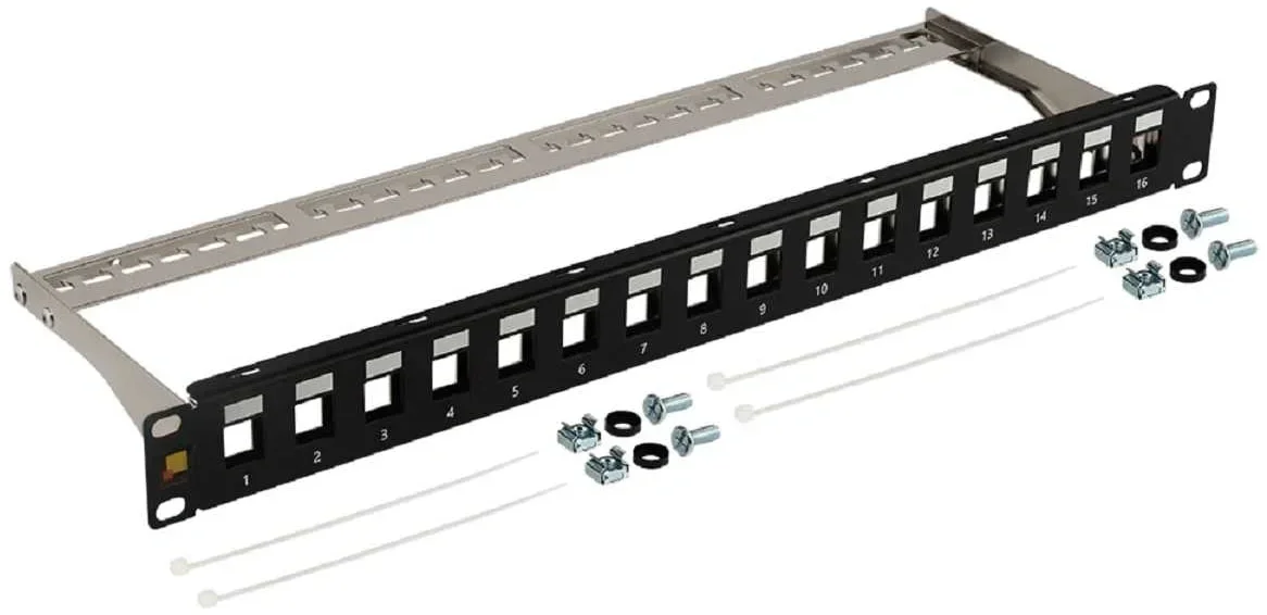 LAN-PPN16OK-UTP Патч-панель наборная Lanmaster 19" 1U  16x  UTP