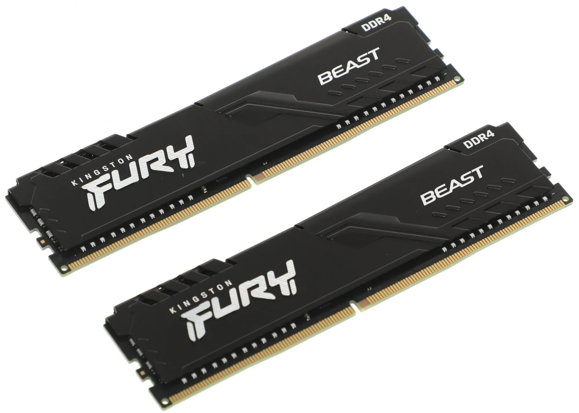 Модуль памяти Kingston FURY Beast Black Gaming Memory KF432C16BBK2/16 16GB DDR4 3200 DIMM Non-ECC, CL16, 1.35V, 1Gx8 Кит 2х8 , RTL, {25} (319903)