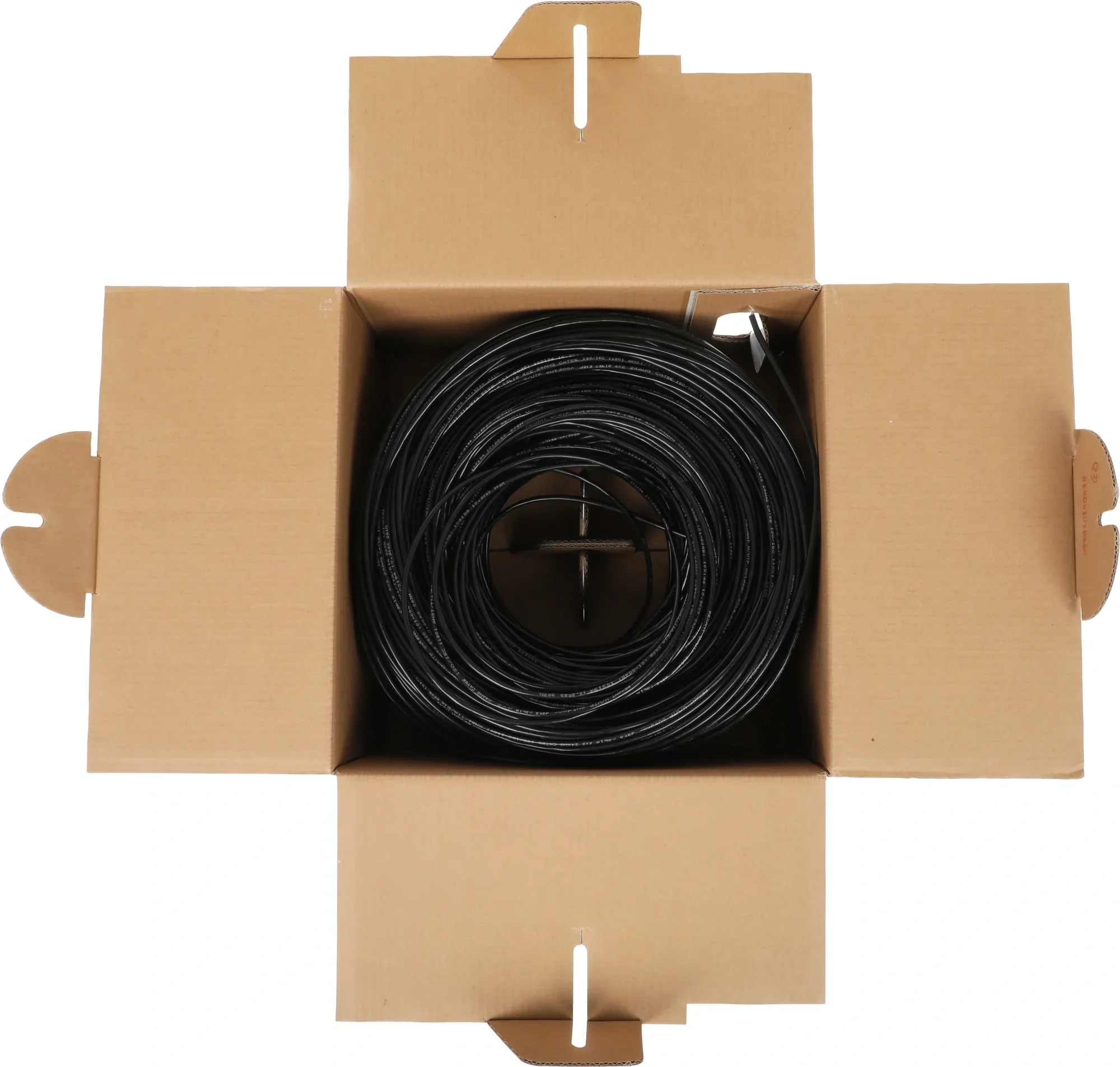 Кабель витая пара U/UTP, CAT 5e, PE, 4PR, 24AWG, OUTDOOR, SOLID, черный, 305м, REXANT (01-0045)