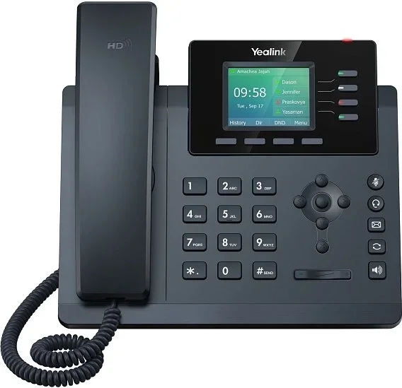 SIP-телефон Yealink SIP-T34W, 4 аккаунта, Wi-Fi, PoE, GigE