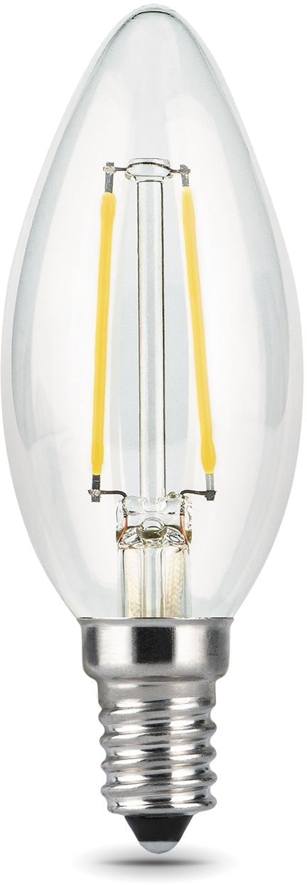 103801211 Лампа филам. Gauss Filament 11Вт цок.:E14 свеча 220B 4100K св.свеч.бел.нейт. С35  (упак.:1шт)  ()