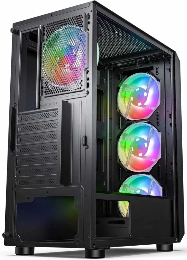 Корпус Accord ACC-3338 черный без БП ATX 6x120mm 1xUSB2.0 1xUSB3.0 audio bott PSU