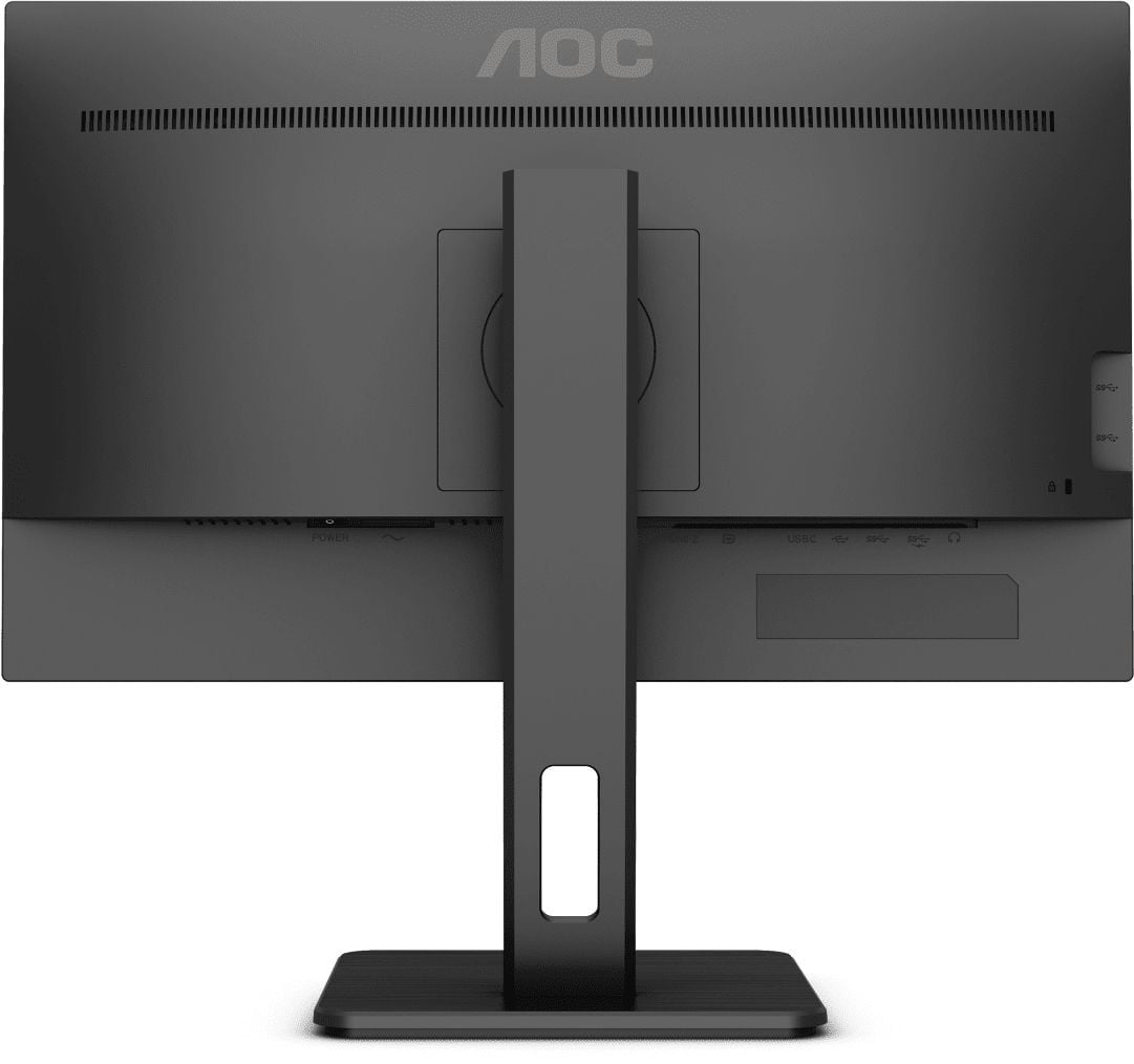 Монитор 23,8" AOC 1920x1080 WLED 16:9 IPS 250cd, 1000:1, 50M:1, 4ms, 178°/178°, D-Sub, DVI, HDMI, DP, 4xUSB3.2, 75Hz, Speakers, Tilt, Height, Swivel, Pivot, Internal, VESA, Black, 3y