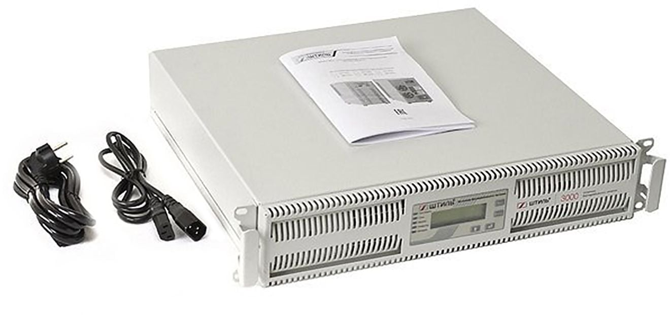 SR1103TL Источник бесперебойного питания Штиль 3 кВА, в стойку 19", однофазный, внешние АБ, 2,7Квт, напряжение 220В, Типоразмер 89(2U)x483x440 мм, серый
