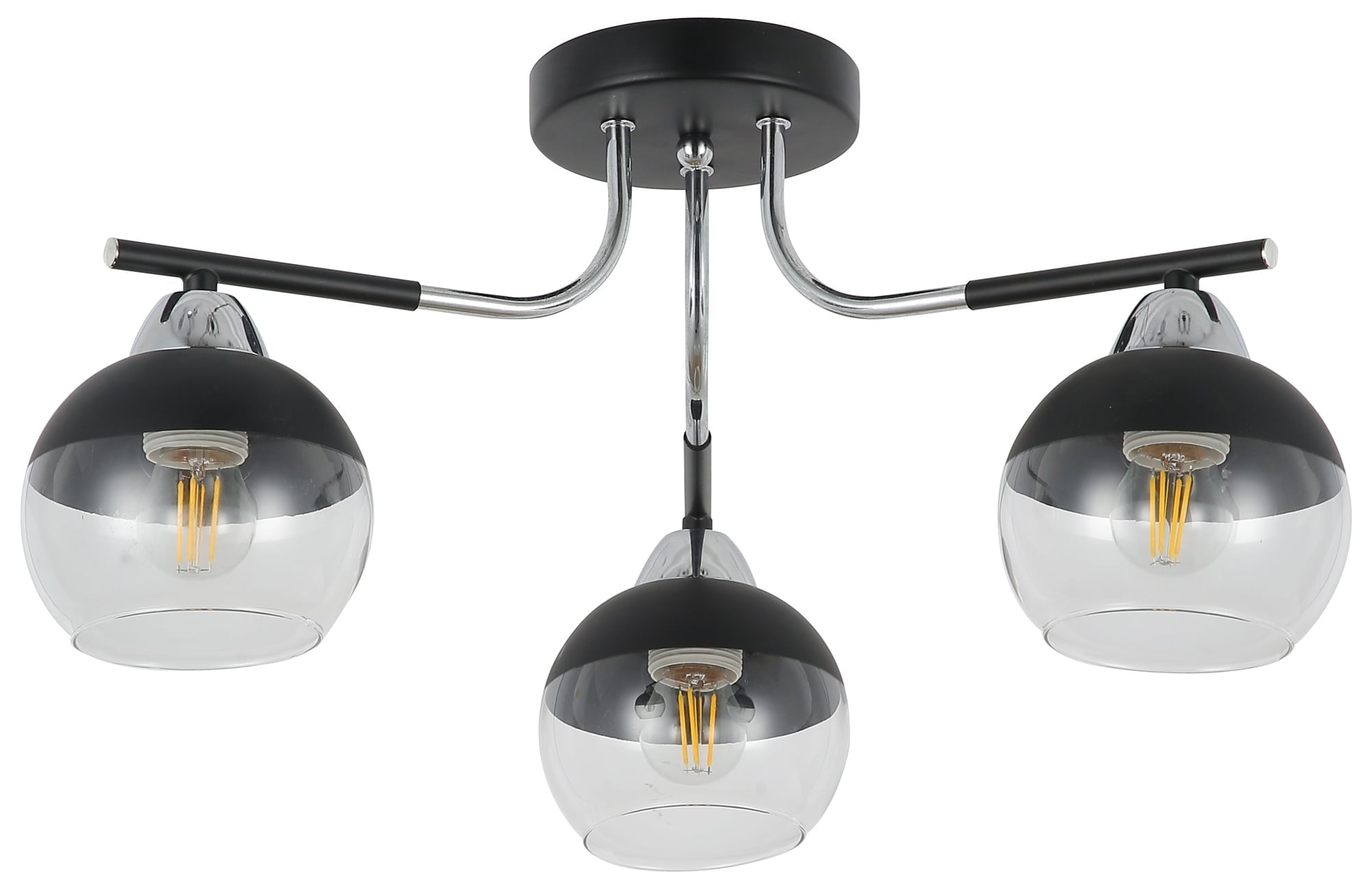 Hiper H181-3 Люстра  HIPER  H181-3  3E2760Вт BLACK/CHROME
