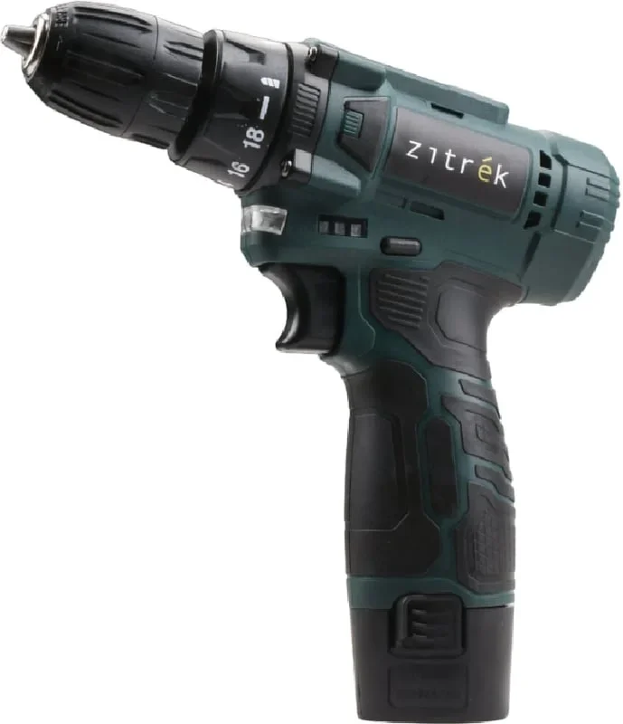 Дрель-шуруповерт Zitrek (085-1015) Green 12V  Max аккум. патрон:быстрозажимной