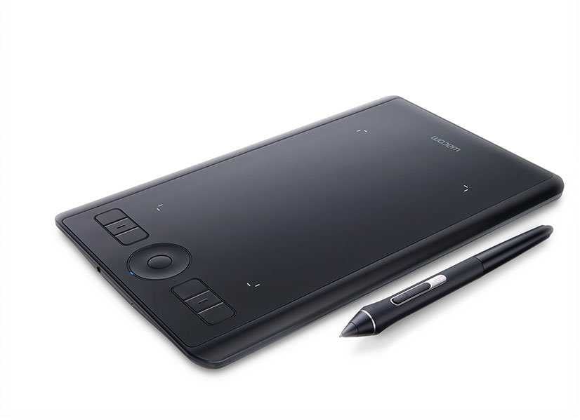 Wacom Intuos Pro S <PTH-460K0B> (6.3"x3.9", 5080 lpi, 8192  уровня,multi-touch, USB, Bluetooth)