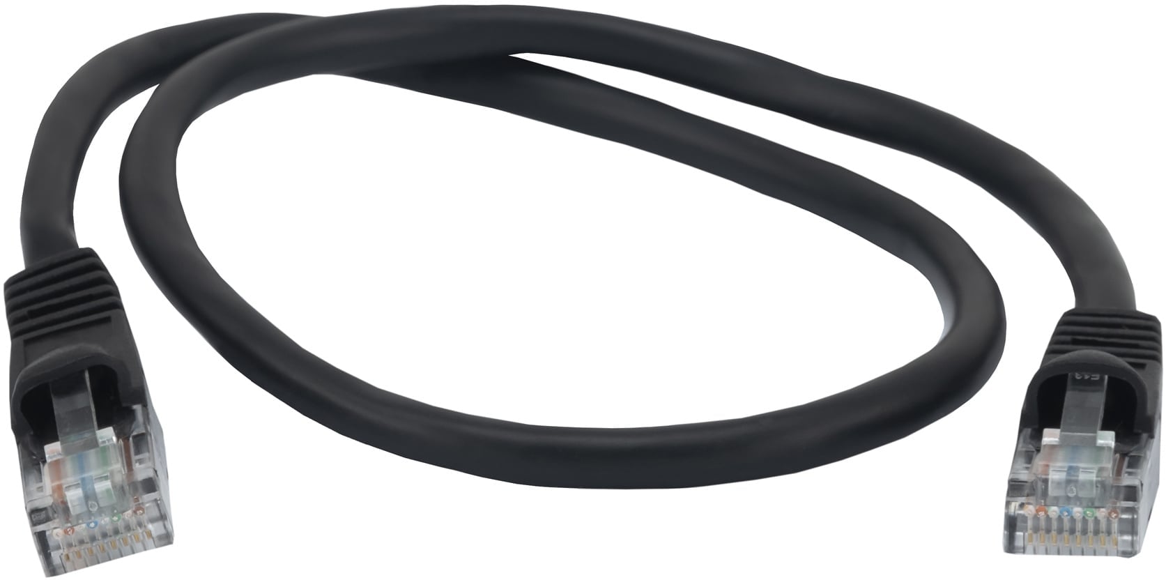 Патч-корд Buro UTP 4 пары cat.5E CCA molded 0.5м черный RJ-45 (m)-RJ-45 (m)