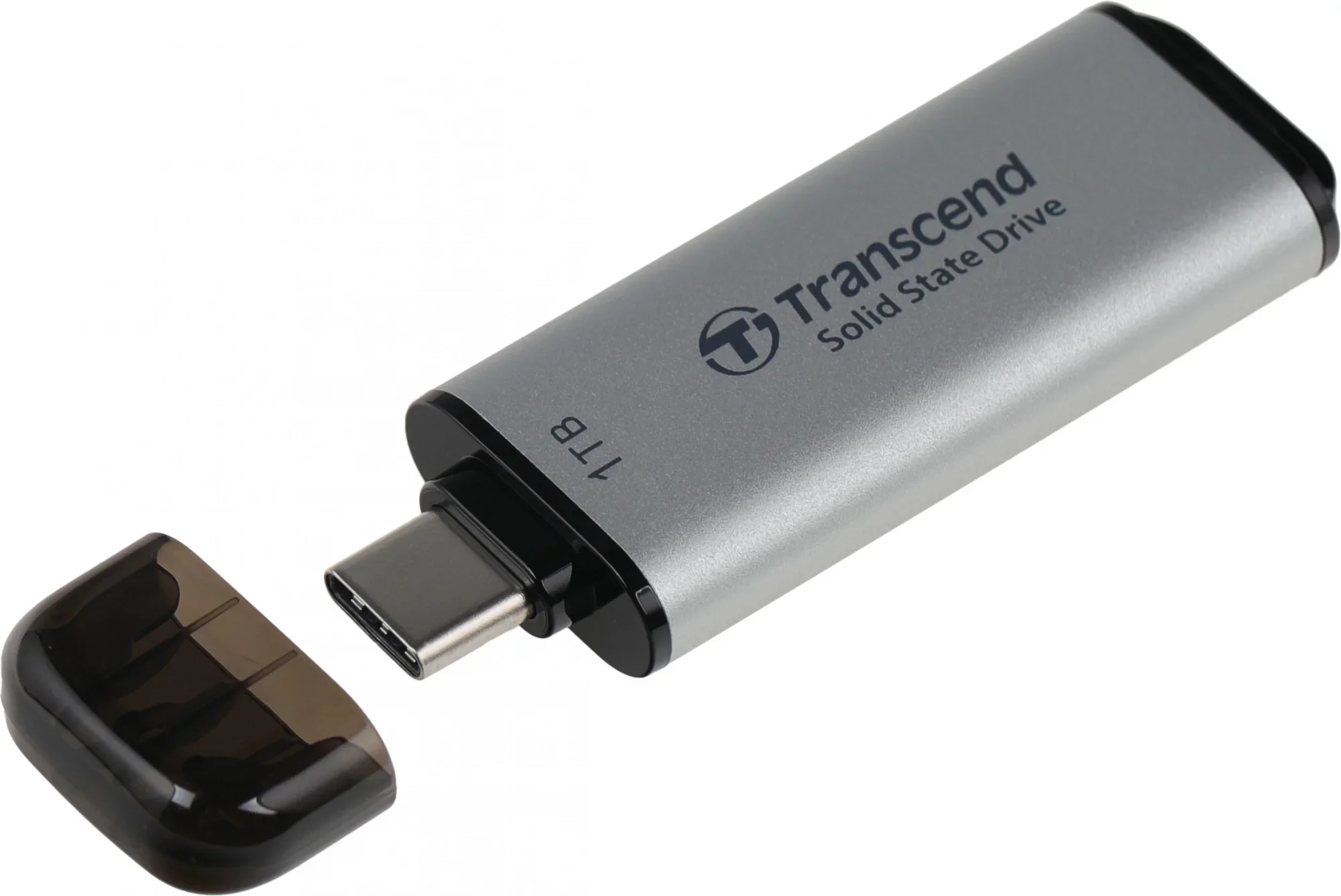 Твердотельный диск 1TB Transcend ESD300, USB 3.2 Gen 2.1 Type-C [R/W - 1050/950 MB/s]  серебристый