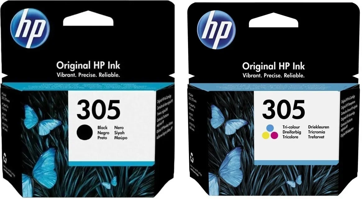 Картридж струйный HP 305 (3YM60AE+3YM61AE) 6ZD17AE черный/трехцветный печ.гол.в компл. (120стр.) (2мл) для HP DJ 2300/2700/2730/4100/4134
