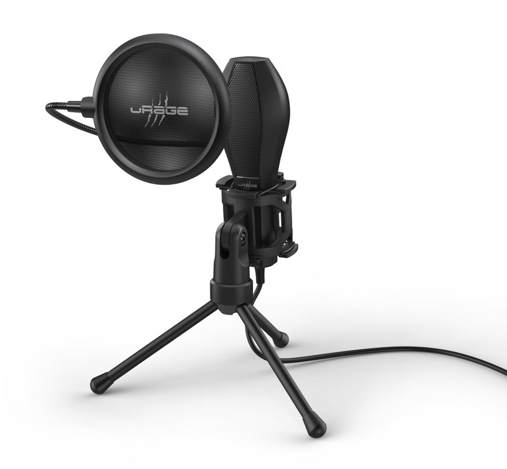 <090074> Микрофон Hama Stream 400 Plus USB проводной черный [00186018]