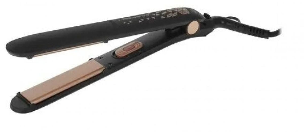 Выпрямитель Rowenta SF1629F0 черный/золотистый макс.темп.:200С покрытие:керамическое (1830008391)