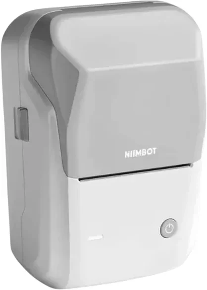 Принтер этикеток Niimbot - B1, 203 dpi, прямая термопечать, ширина носителя 20-50мм, скорость печати 50мм/с, USB, Bluetooth, цвет серый, 1746795